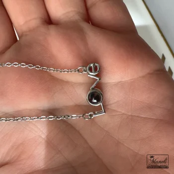 گردنبند تلسکوپی دوستت دارم به صد زبان - Image 7