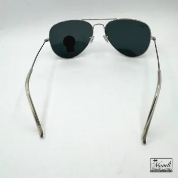 عینک ری بن RAY BAN  مردانه شیشه مشکی فریم نقره ای - تصویر 4