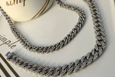 سرویس کارتیر فول نگین تینیجری نقره ای